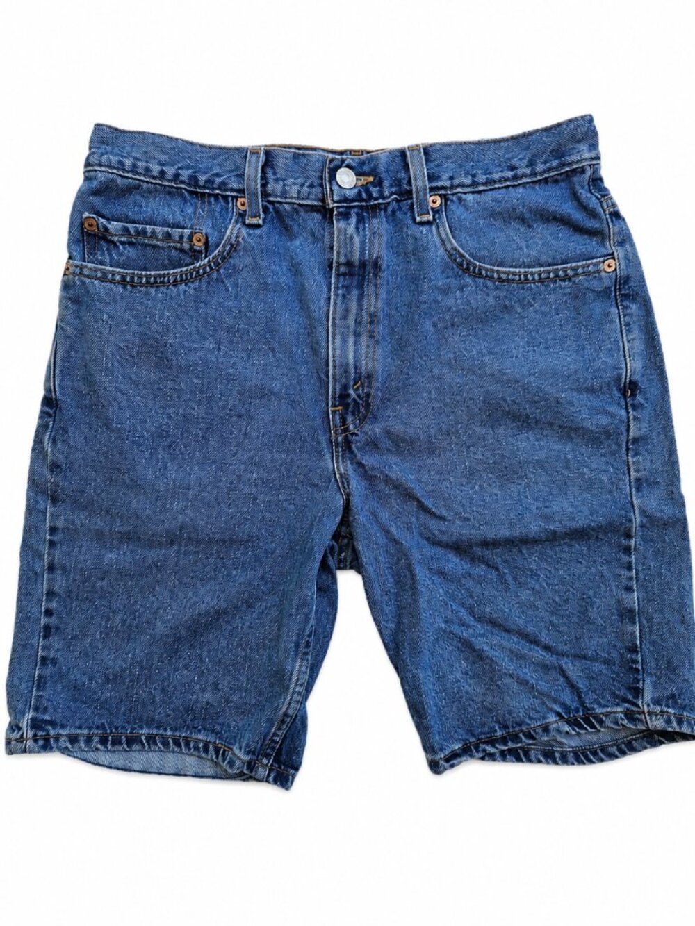 Levi's 505 Regular Fit Denim Shorts Men's Size 33 Blue 100% Cotton Classic